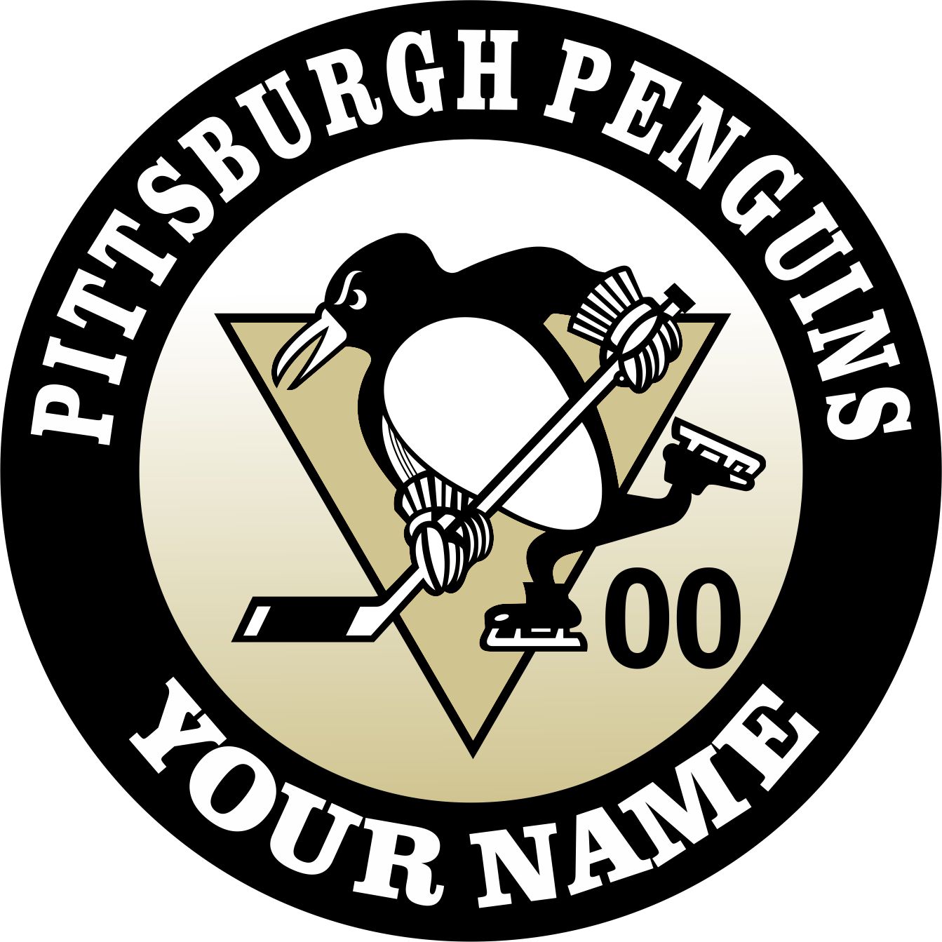 Pittsburgh Penguins Customized Logo iron on paper